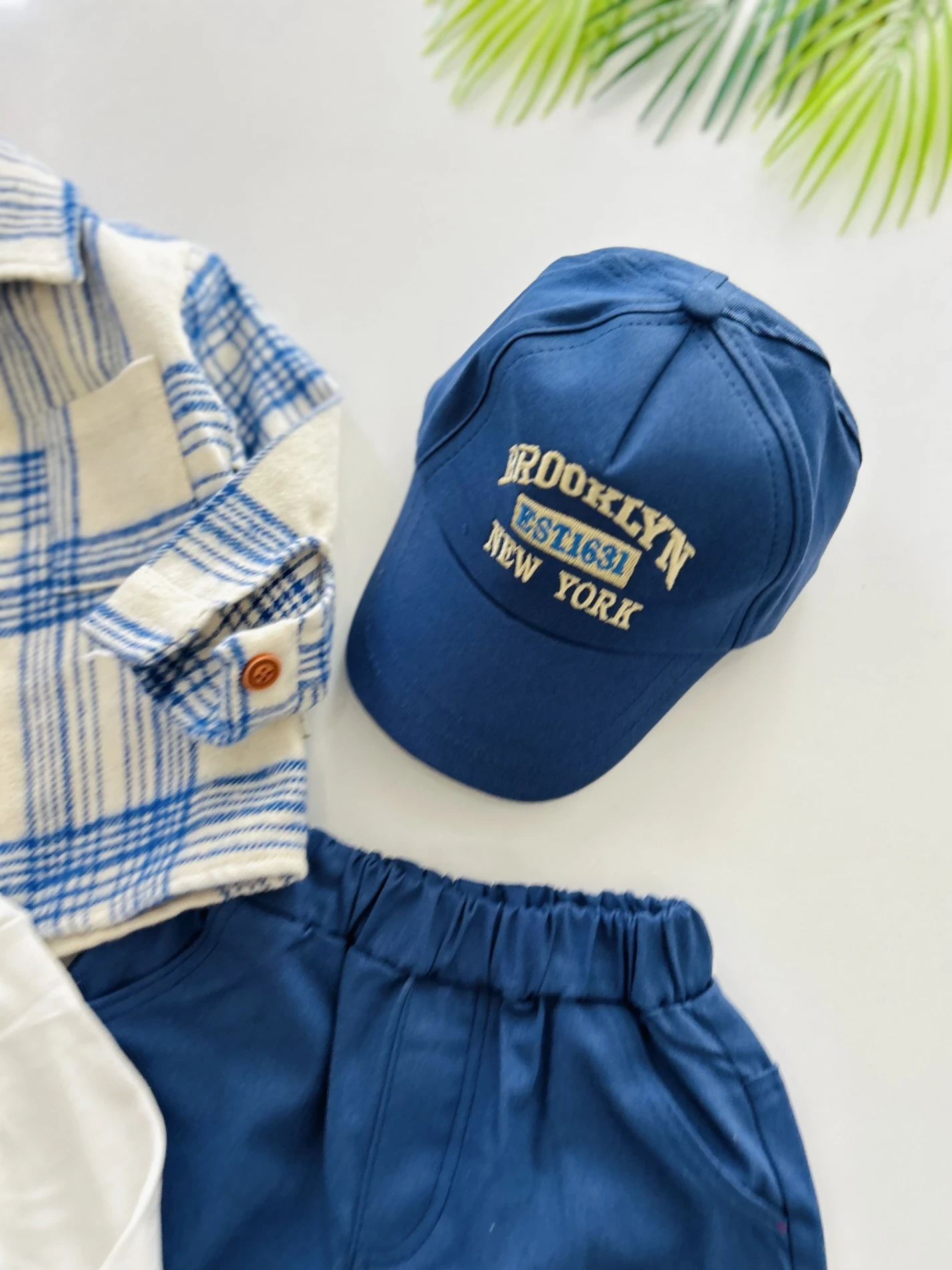 Oduncu Gömlek Şapkalı Oversize Hiphop Pantolon Badili 4lü Erkek Çocuk ve Bebek Takım