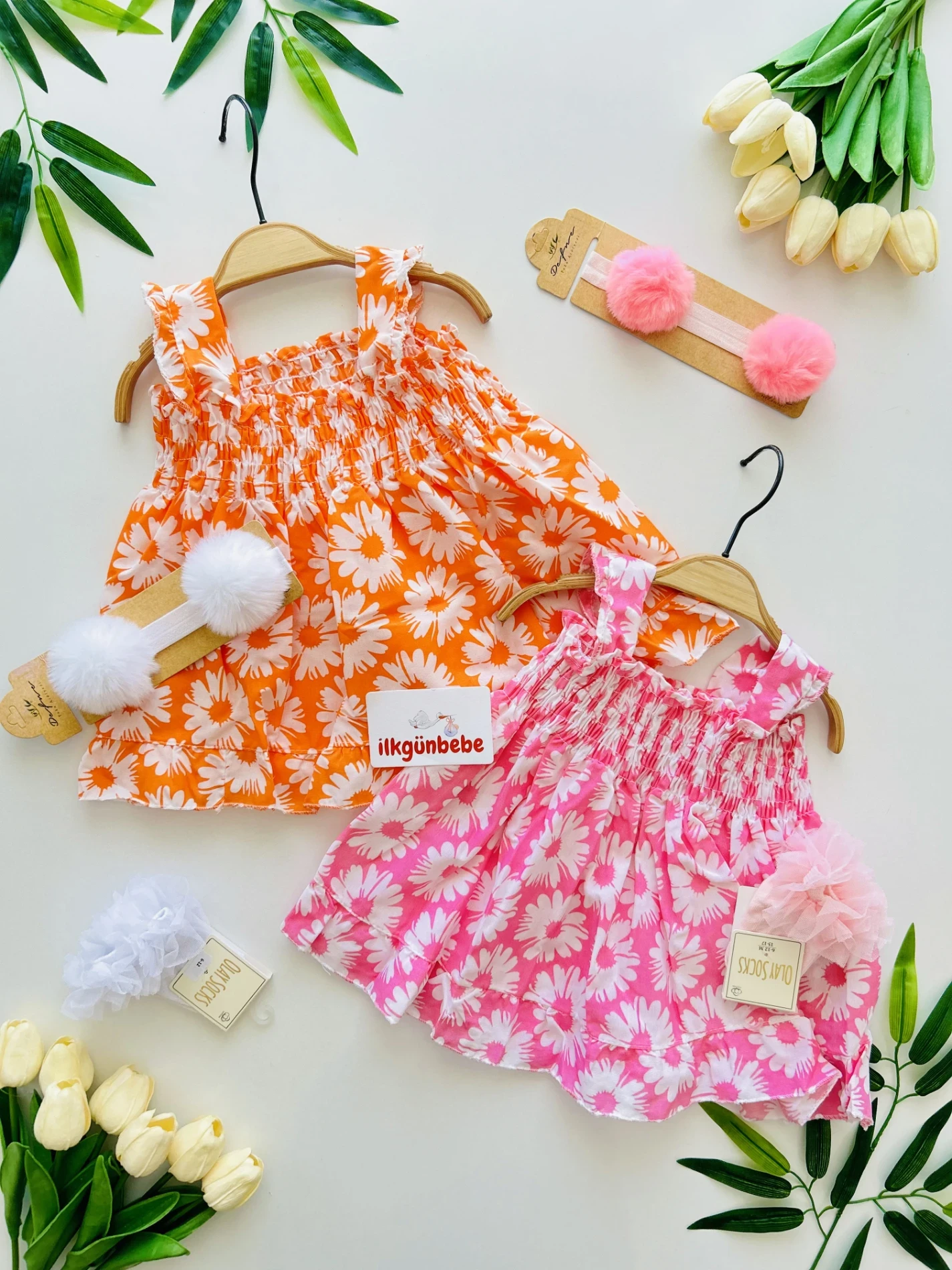 Çiçek  Desenli Kampanyalı Elbise 