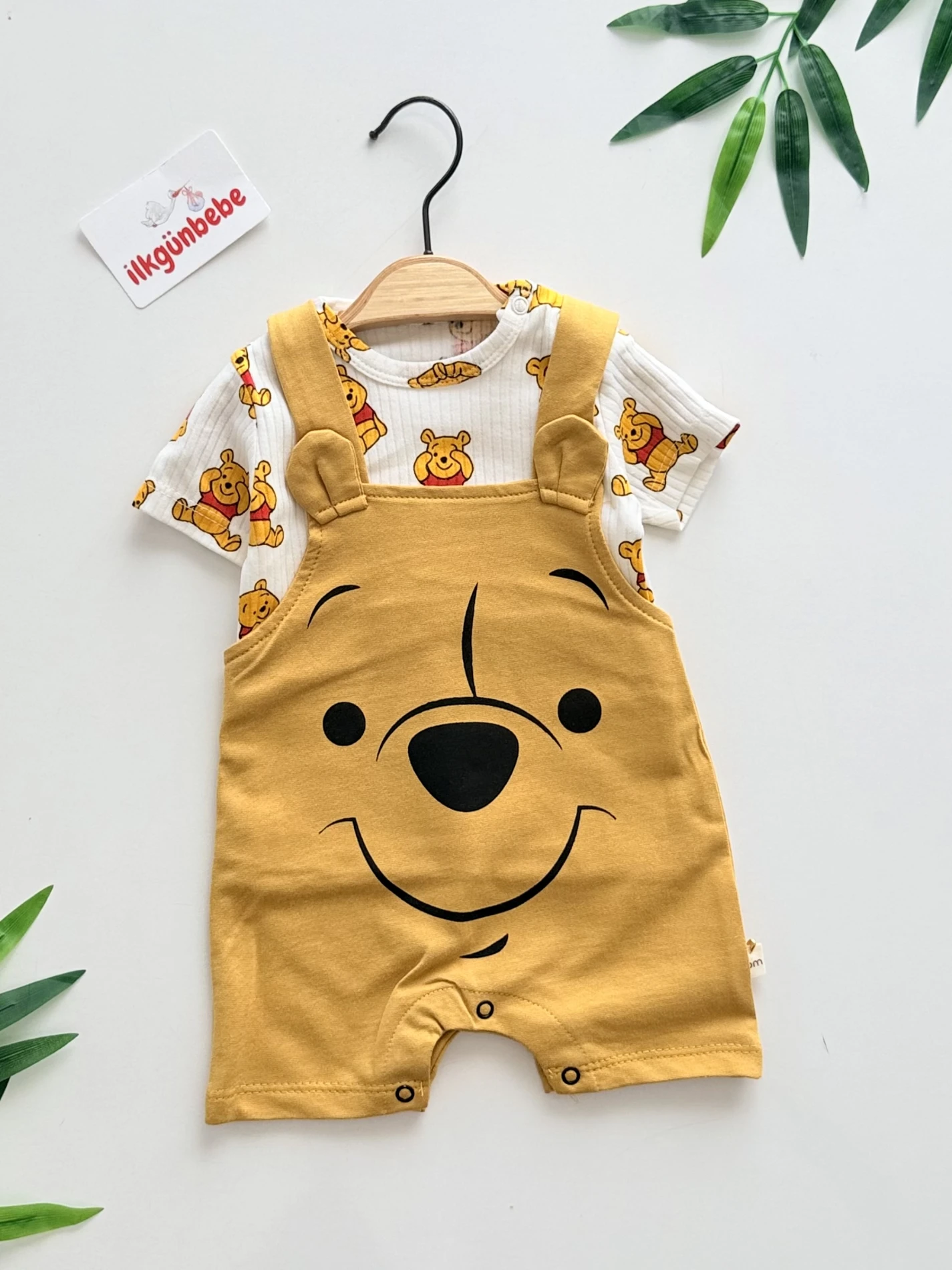 Winnie the Pooh & Honey – 2’li Karakter Figürlü Salopet Takım