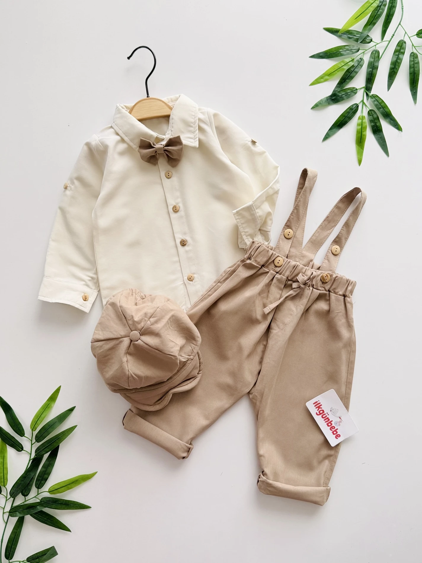 Gentleman Classic – 4’lü Papyonlu Salopet ve Kasket Takımı