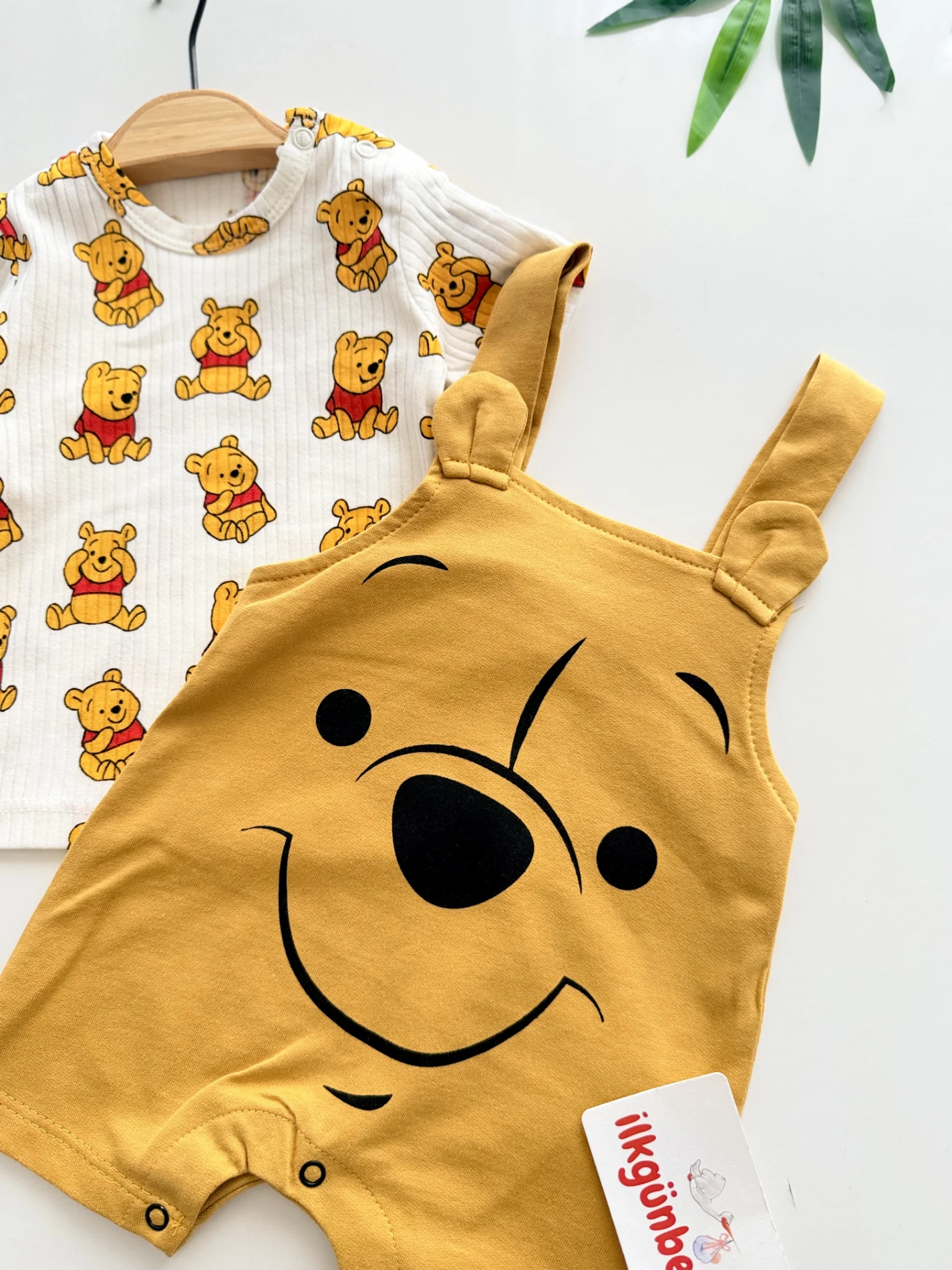 Winnie the Pooh & Honey – 2’li Karakter Figürlü Salopet Takım