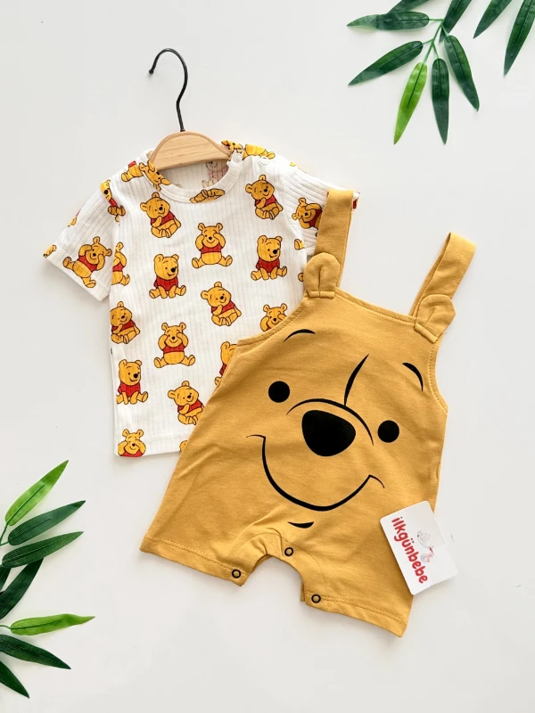 Winnie the Pooh & Honey – 2’li Karakter Figürlü Salopet Takım