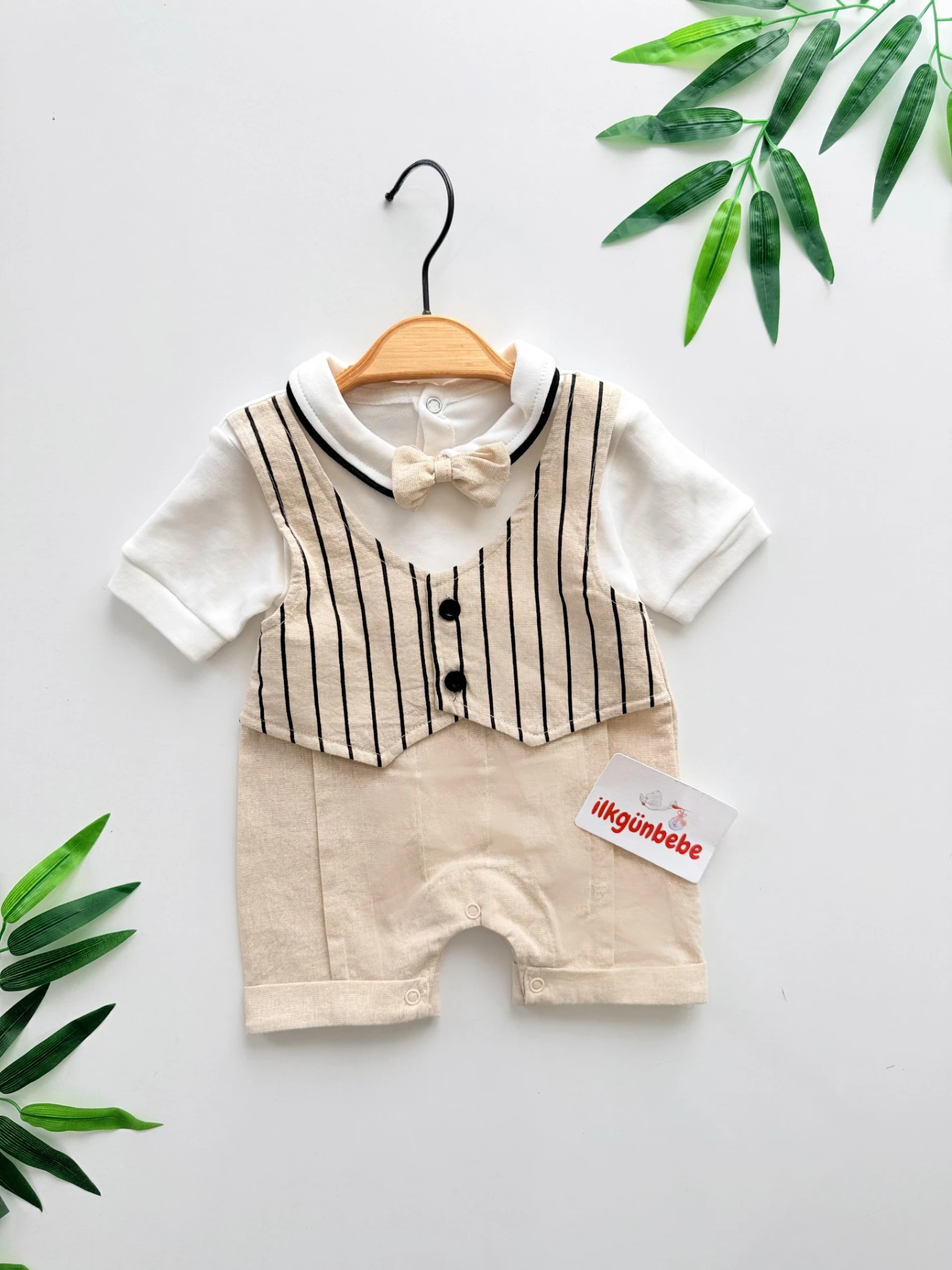 Classic Boy  Çizgili Yazlık Tulum