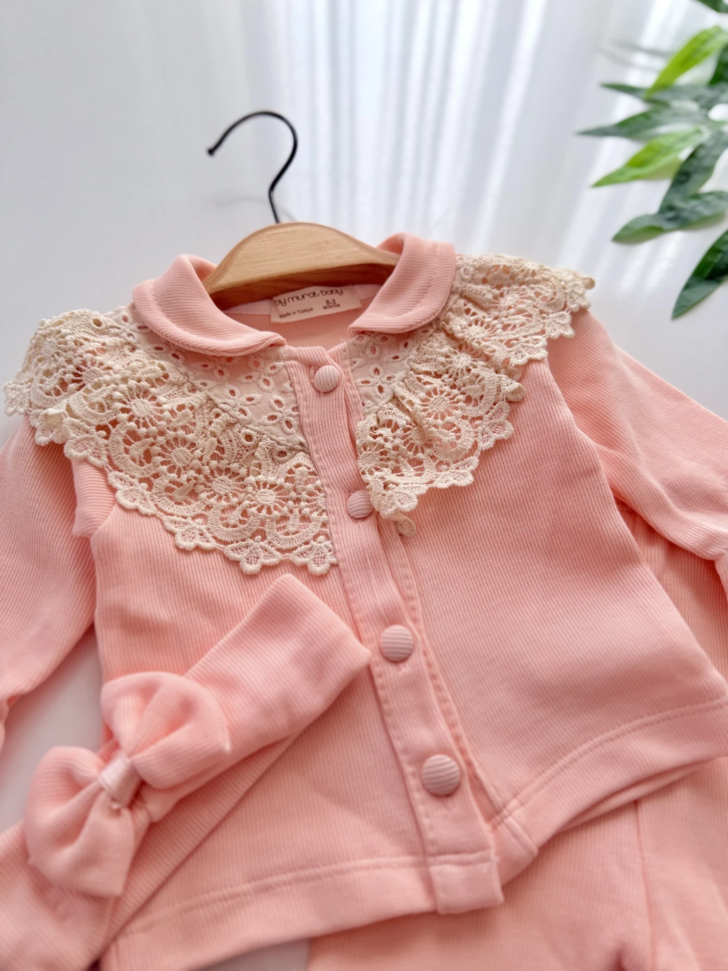 Güpür Dantelli   Yenidoğan Set