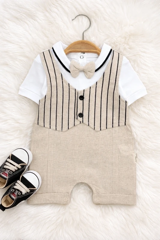 Classic Boy  Çizgili Yazlık Tulum