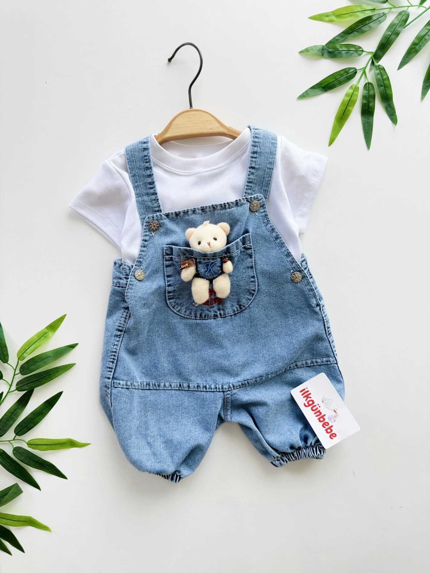 Oyuncak Ayılı Unısex Badili Kot Slopet