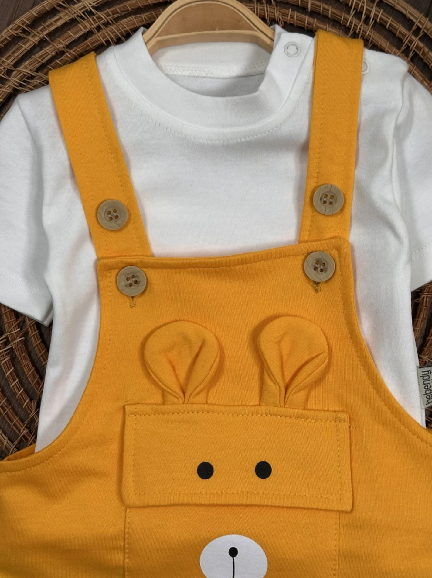 Dany Ayakkabılı Bucket Şapkalı  Badili Yazlık 4lü Salopet Erkek Bebek Takım