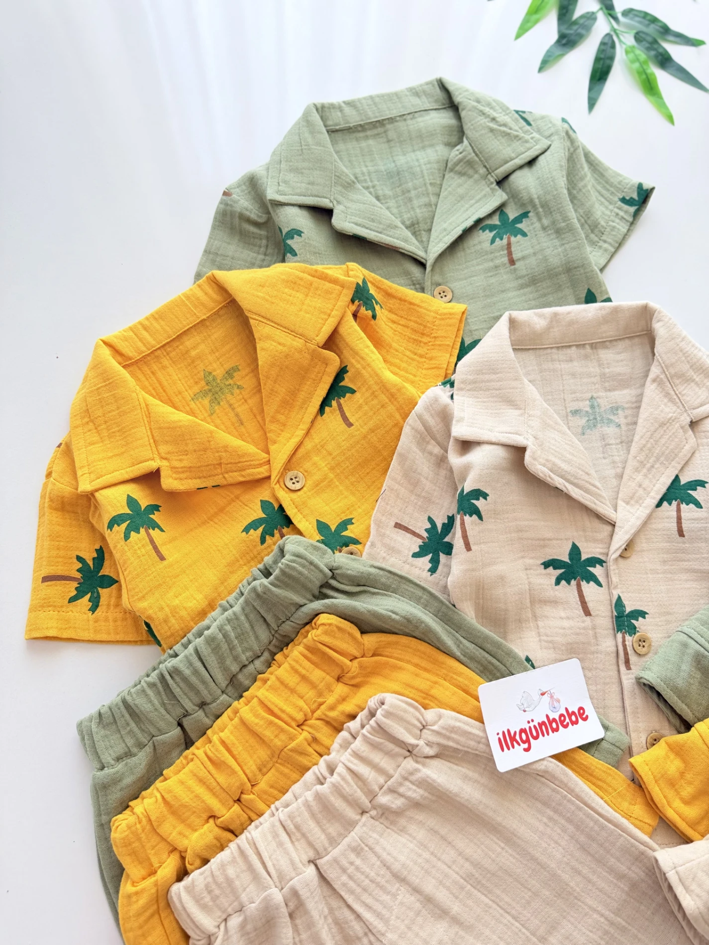 Palm Beach 3’lü Müslin Set