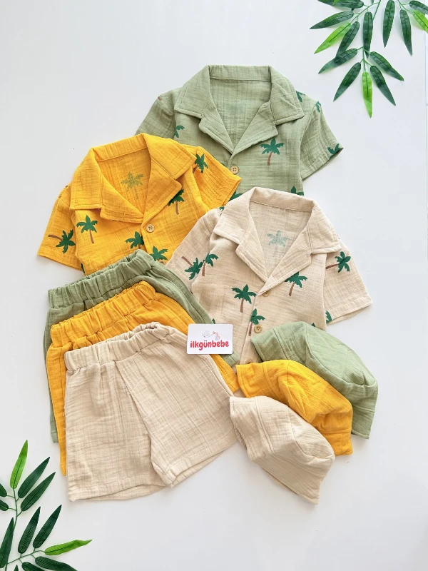 Palm Beach 3’lü Müslin Set