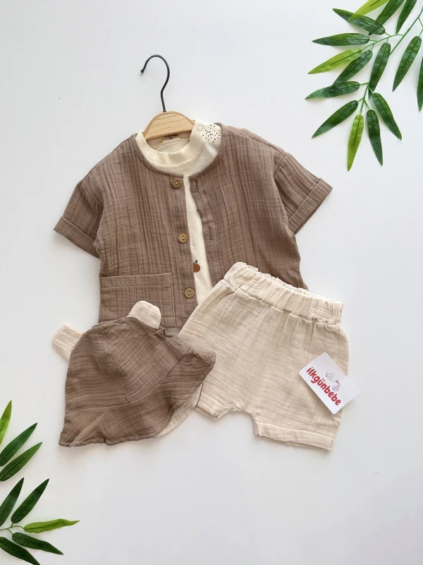 Little Bear Müslin 4’lü Takım