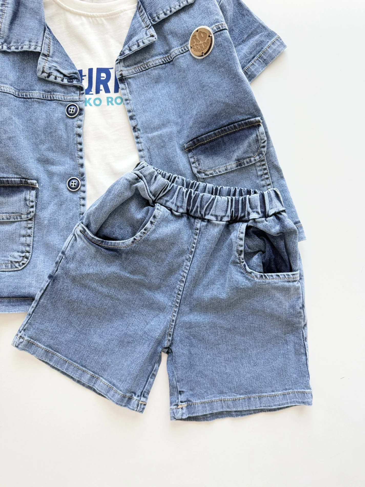 Cool Baby Denim Kot 3’lü Takım