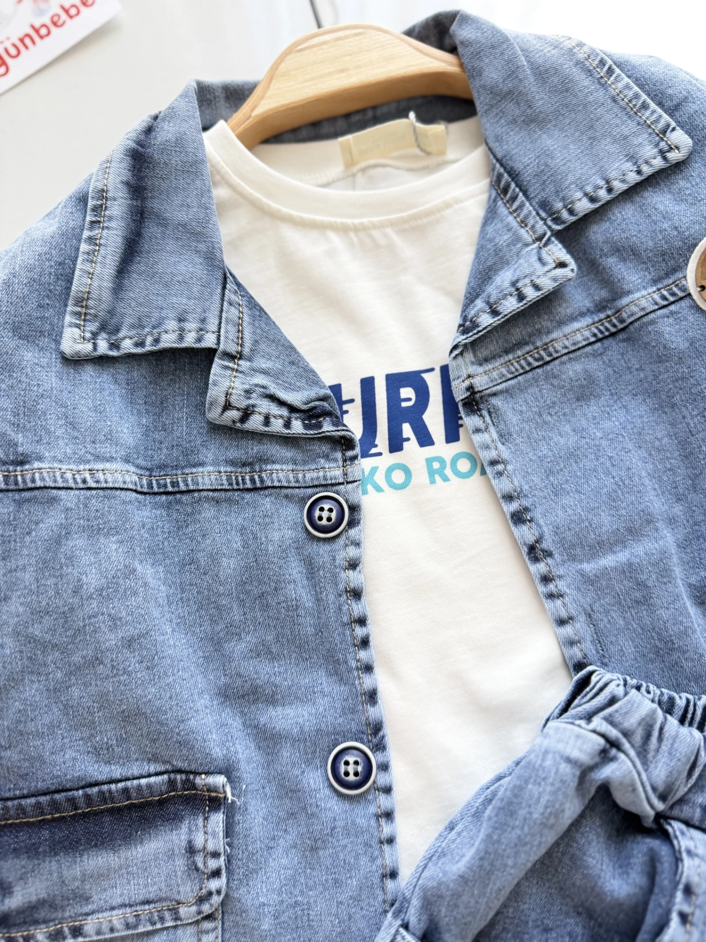 Cool Baby Denim Kot 3’lü Takım