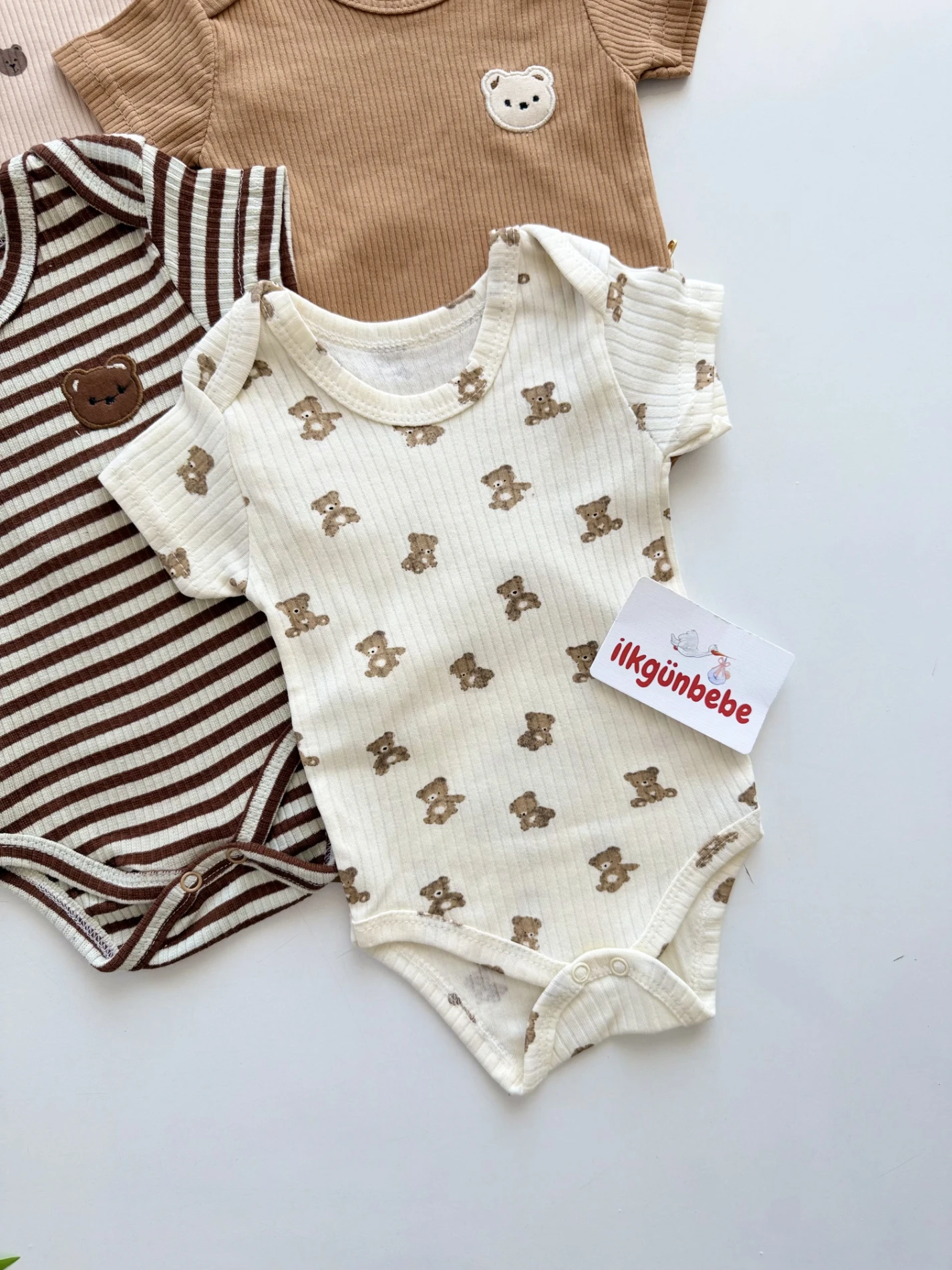 Teddy 5’li %100 Pamuk Zıbın Set