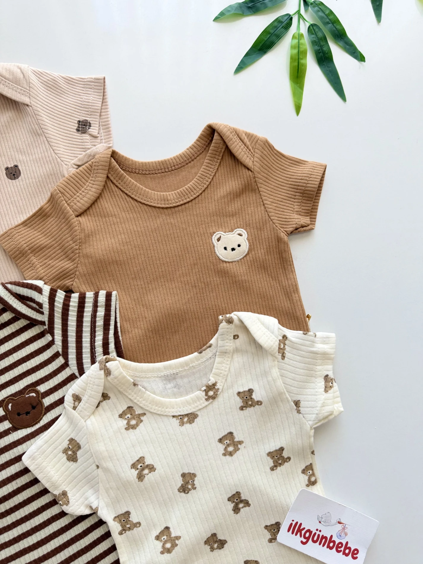 Teddy 5’li %100 Pamuk Zıbın Set