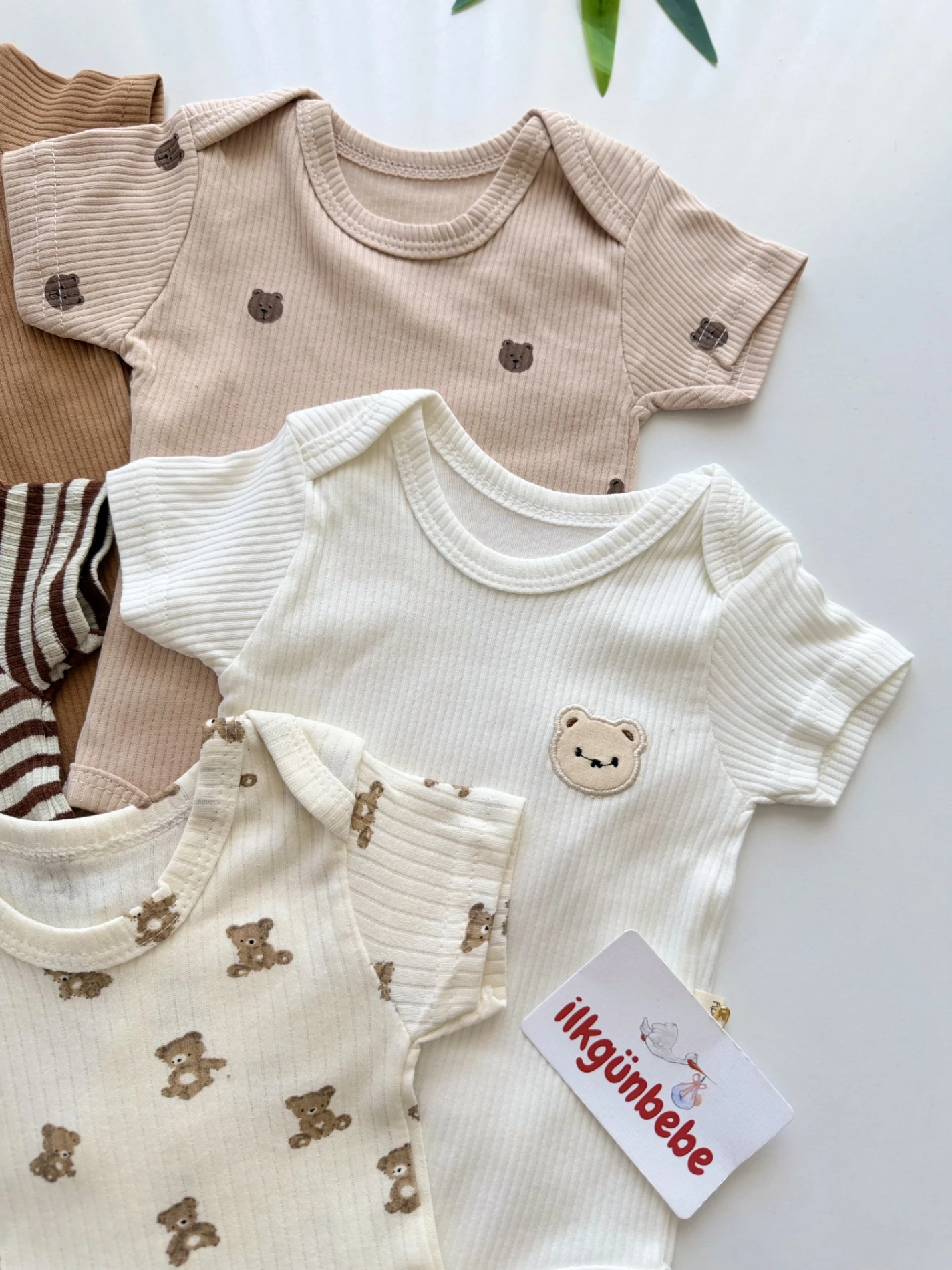 Teddy 5’li %100 Pamuk Zıbın Set