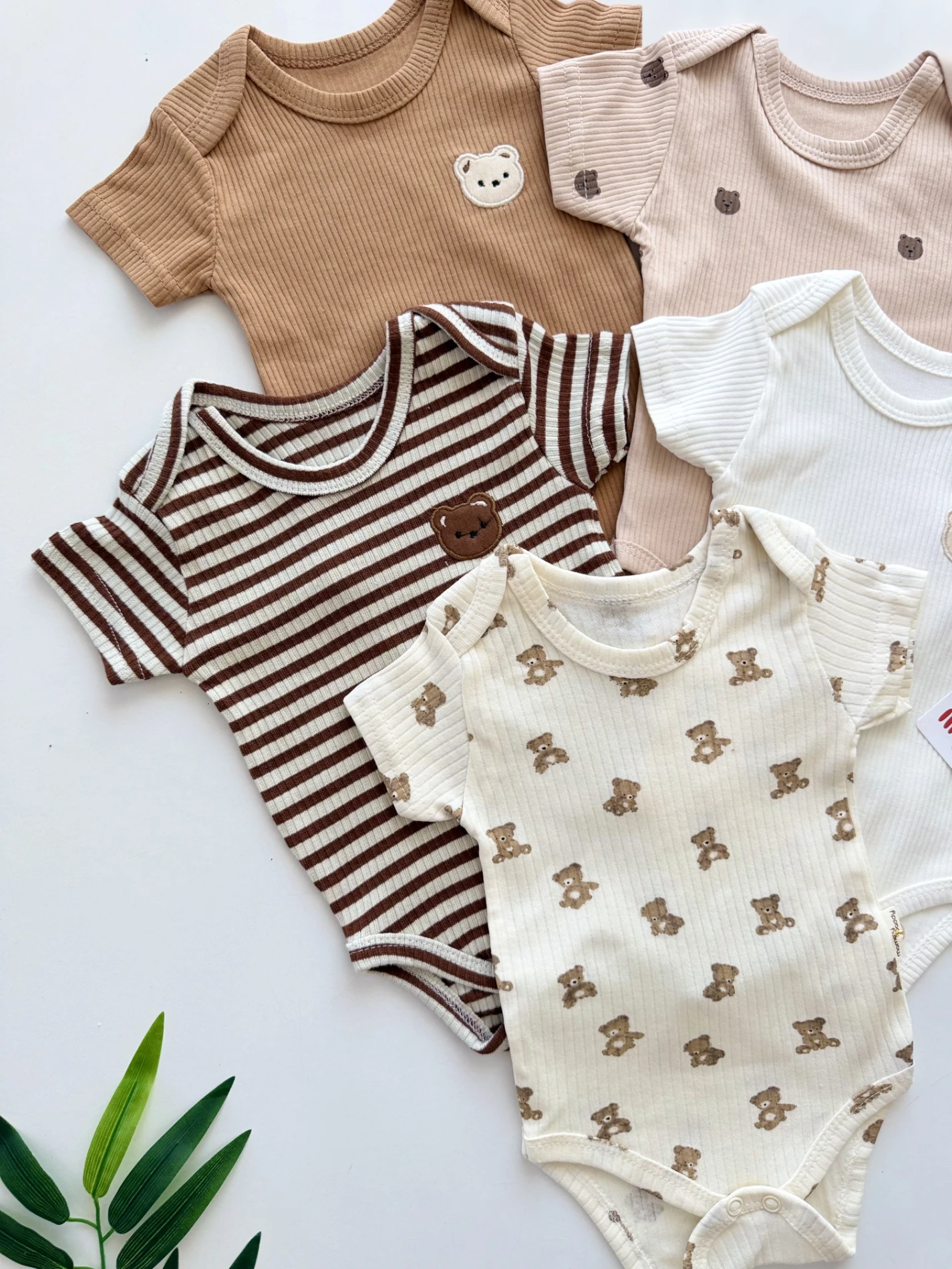 Teddy 5’li %100 Pamuk Zıbın Set