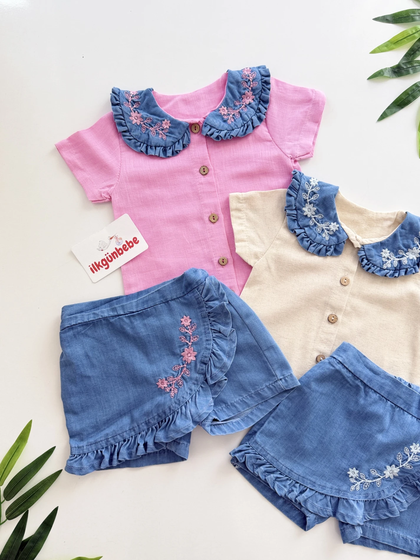 Little Daisy Keten 2’li Takım