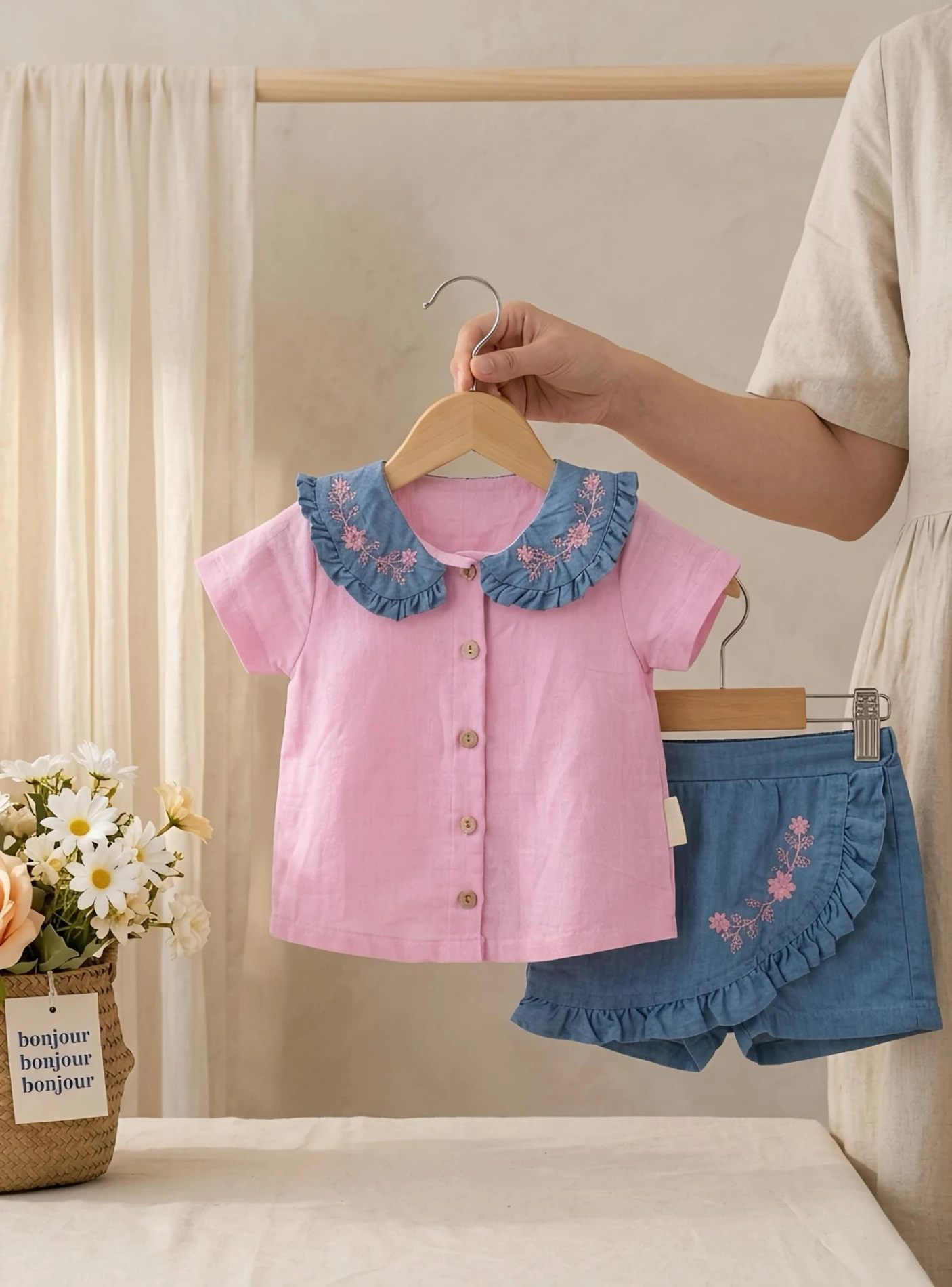 Little Daisy Keten 2’li Takım