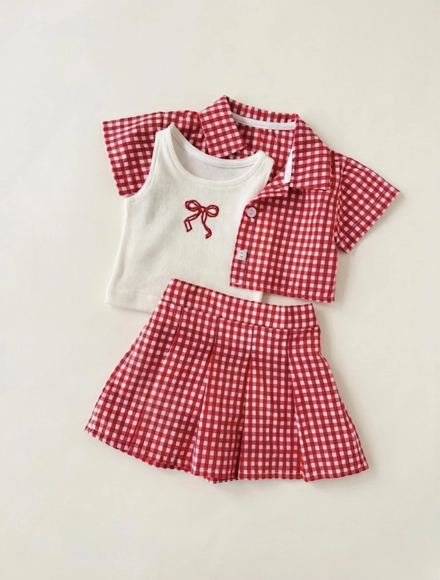 Lori Ekose Crop & Etek 3’lü Takım