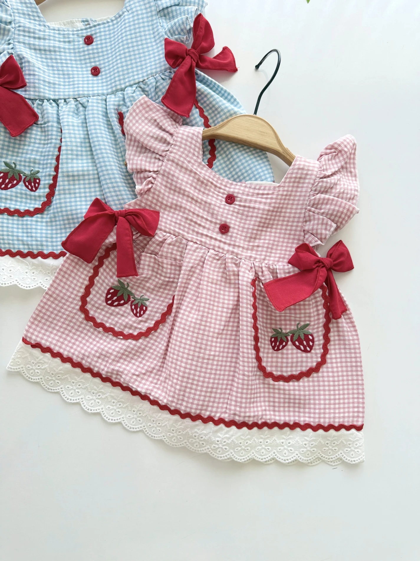 Strawberry Ekose Elbise 