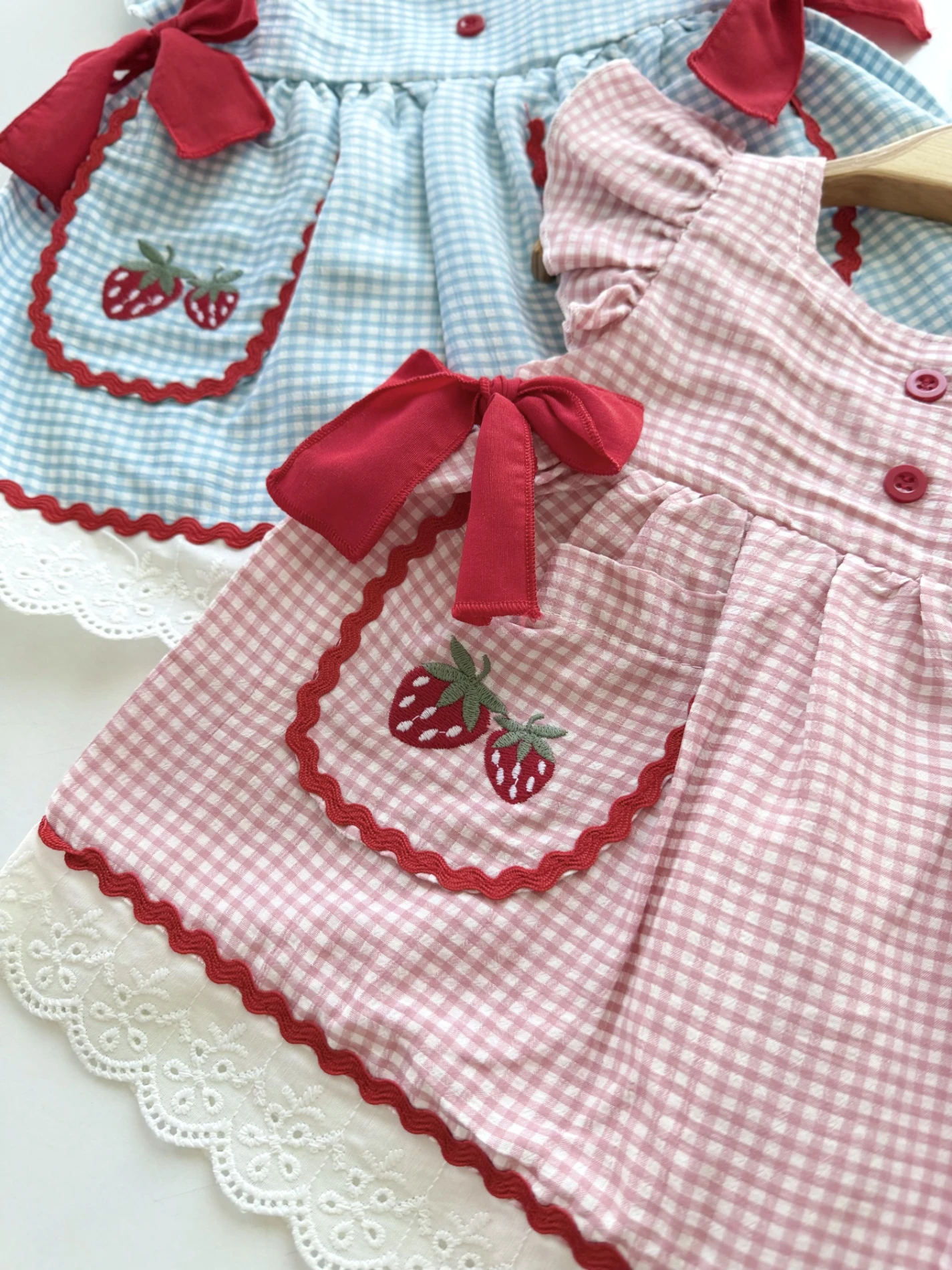 Strawberry Ekose Elbise 