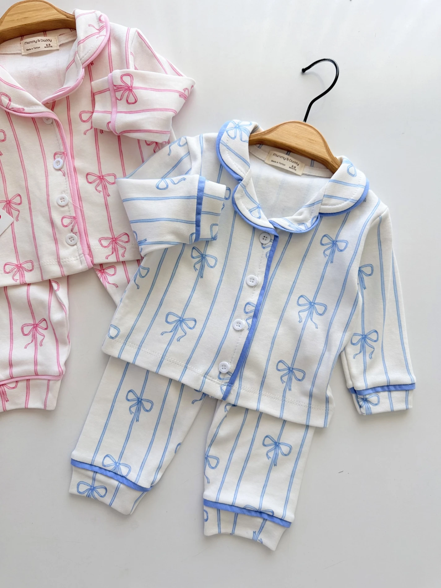Fiyonklu  Bebe Yakalı Pinterest Pijama