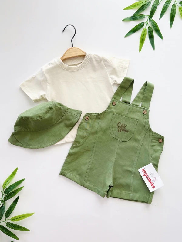Gabardin Bucket Şapkalı 3’lü Set
