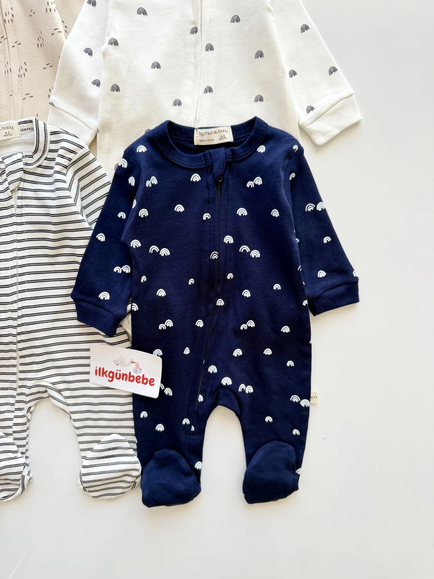 Soft Basic Çizgili %100 Pamuk 4’lü Set