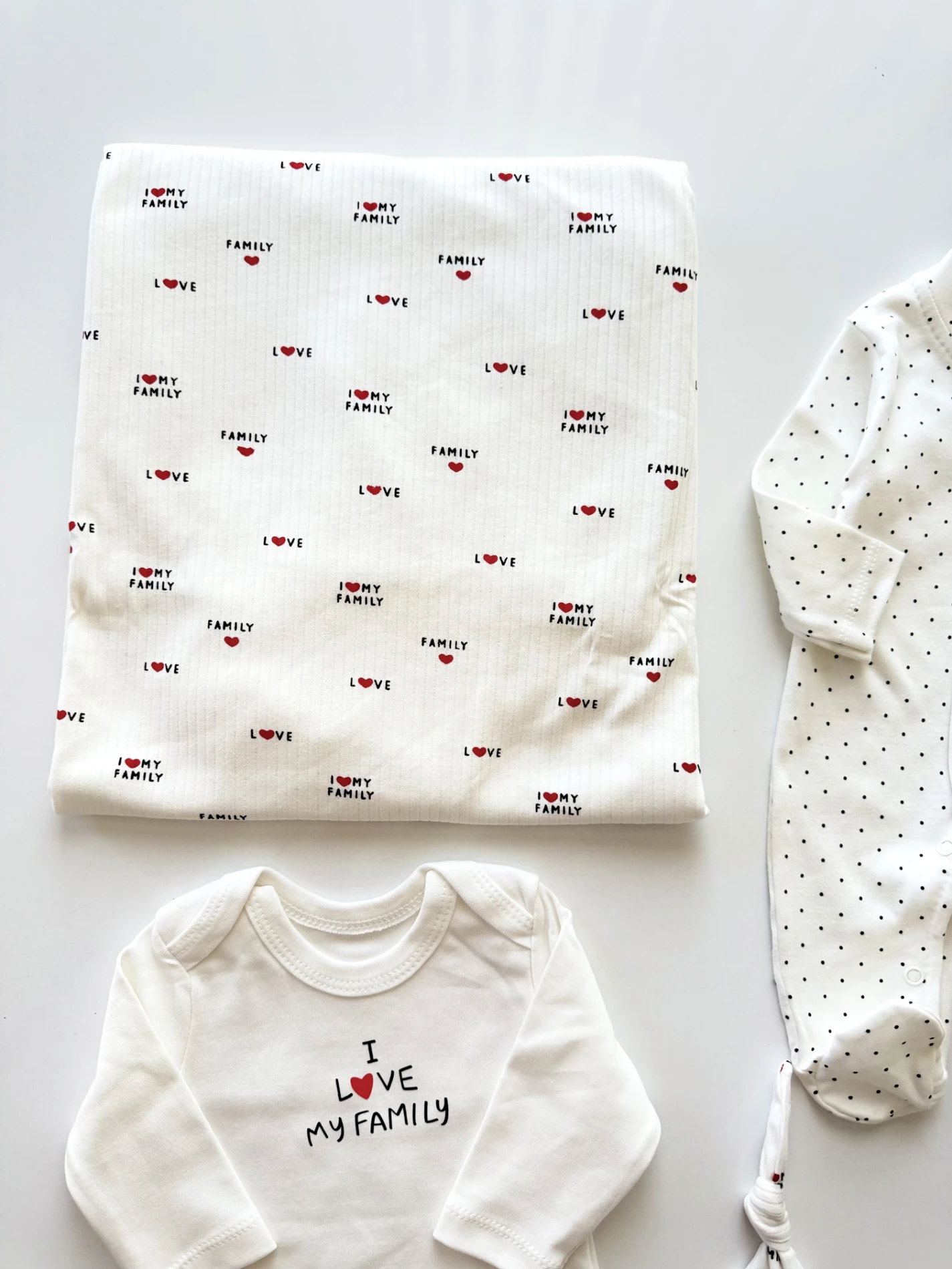 I Love Mom Dad 7 Parça %100 Pamuk Yenidoğan Set