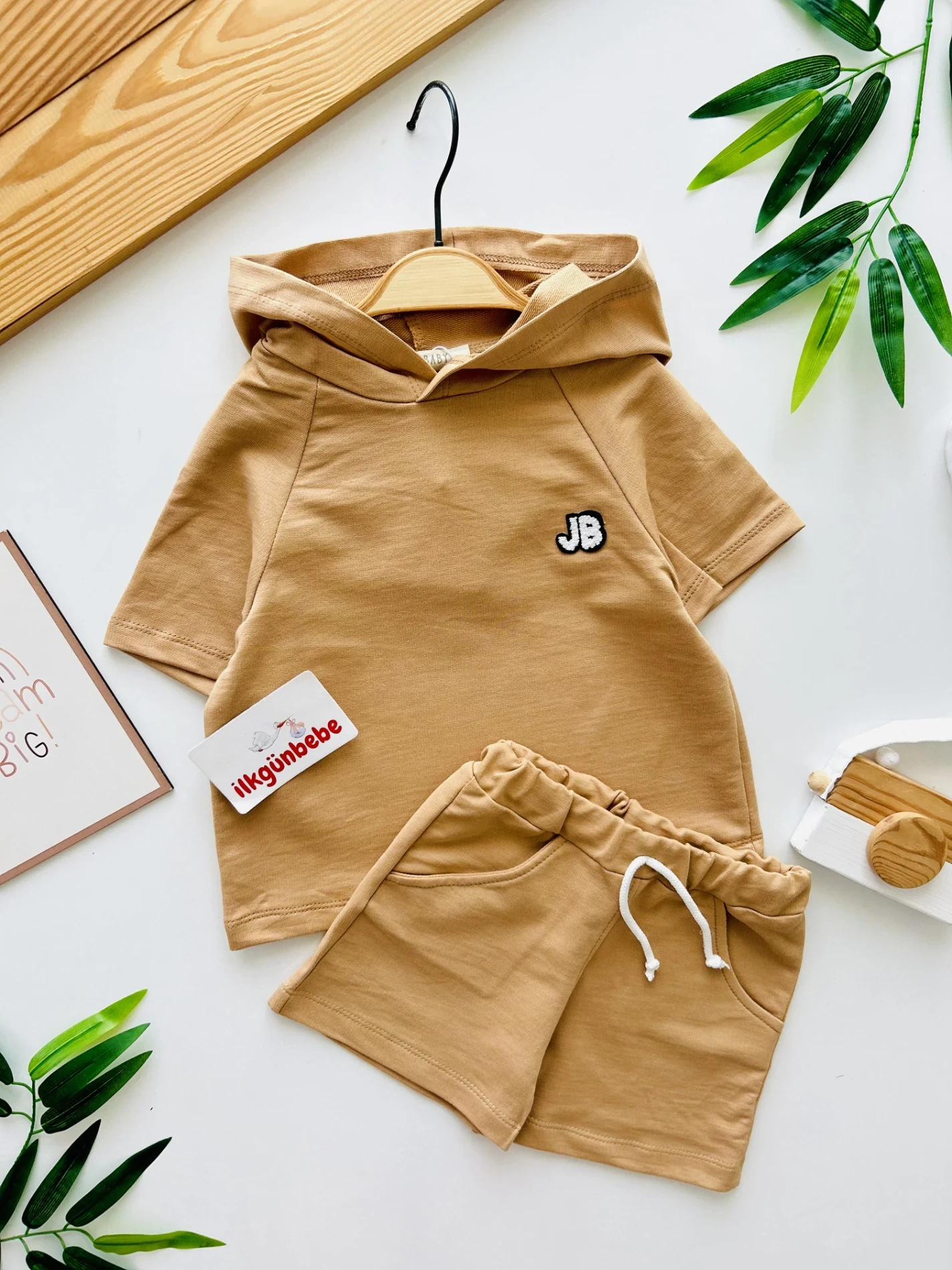 Kapüşonlu Soft Basic Şortlu 2’li Takım