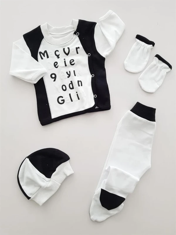 Beşiktaş  Minik Fanatik Unisex  5 Parça %100 Pamuk Yenidoğan Set