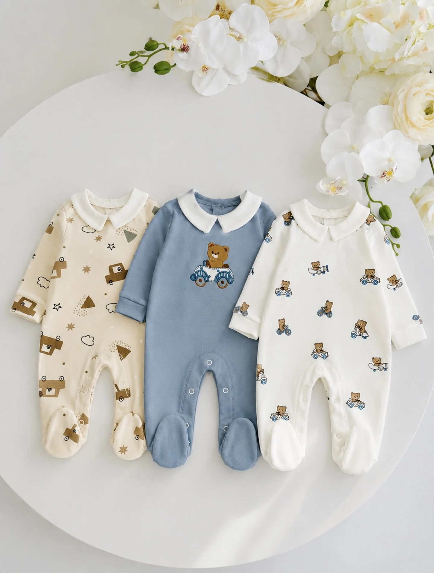 Teddy Bear Temalı  %100 Pamuk 3’lü Set