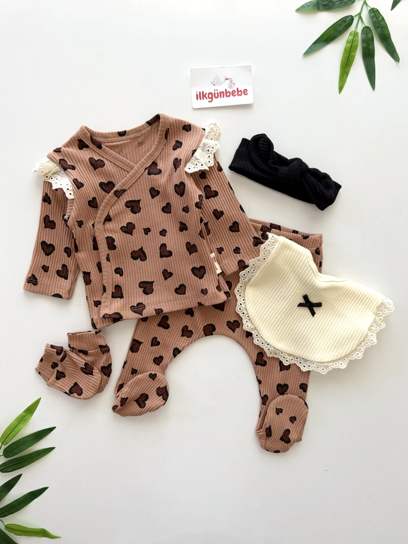 Leogirl  %100 Pamuk Yumuşacık Premium  5 Parça Set