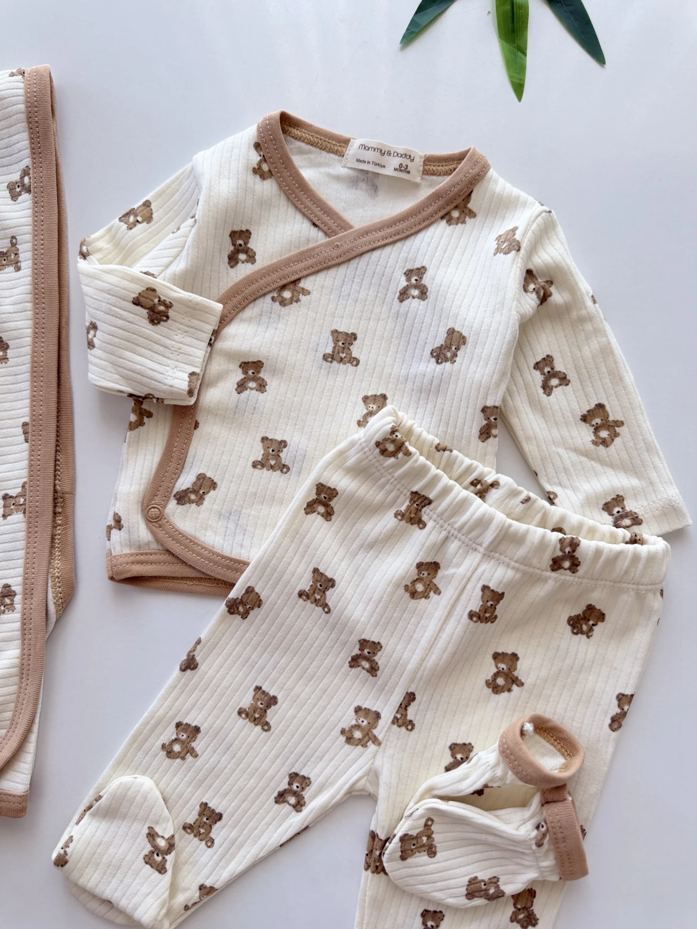 Teddy Pinterest   7 Parça %100 Pamuk Yenidoğan Set