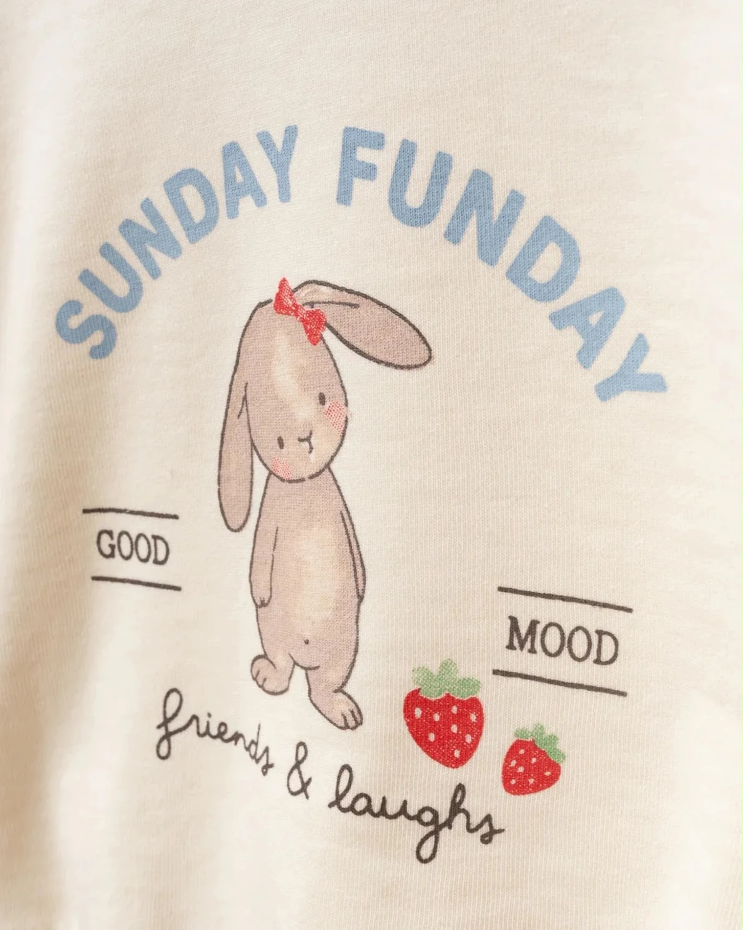 Sunday Funday Rabbit %100 pamuk 2’li takım