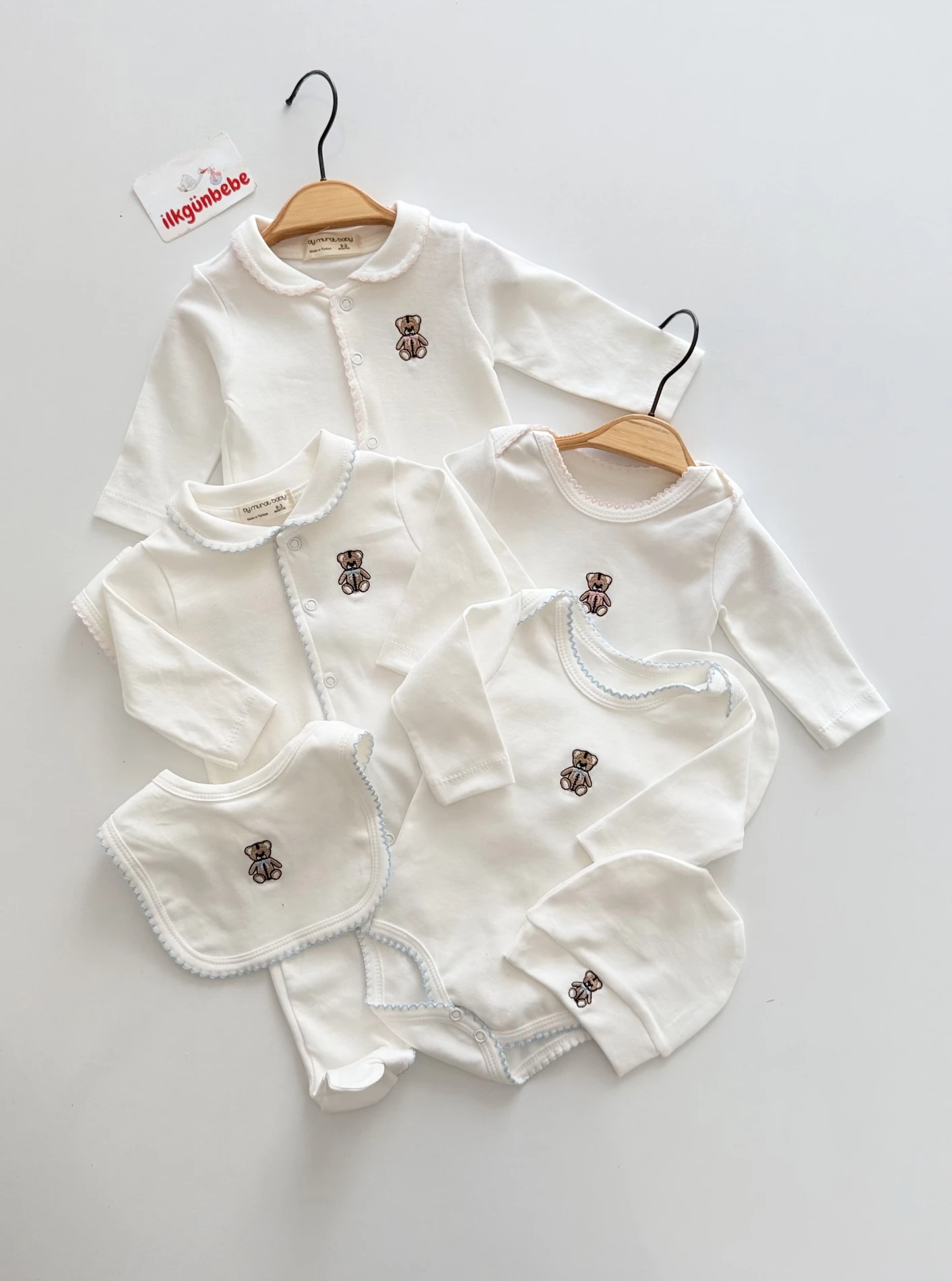Teddy Premium Dikiş Detaylı 4’lü %100 Pamuk Set