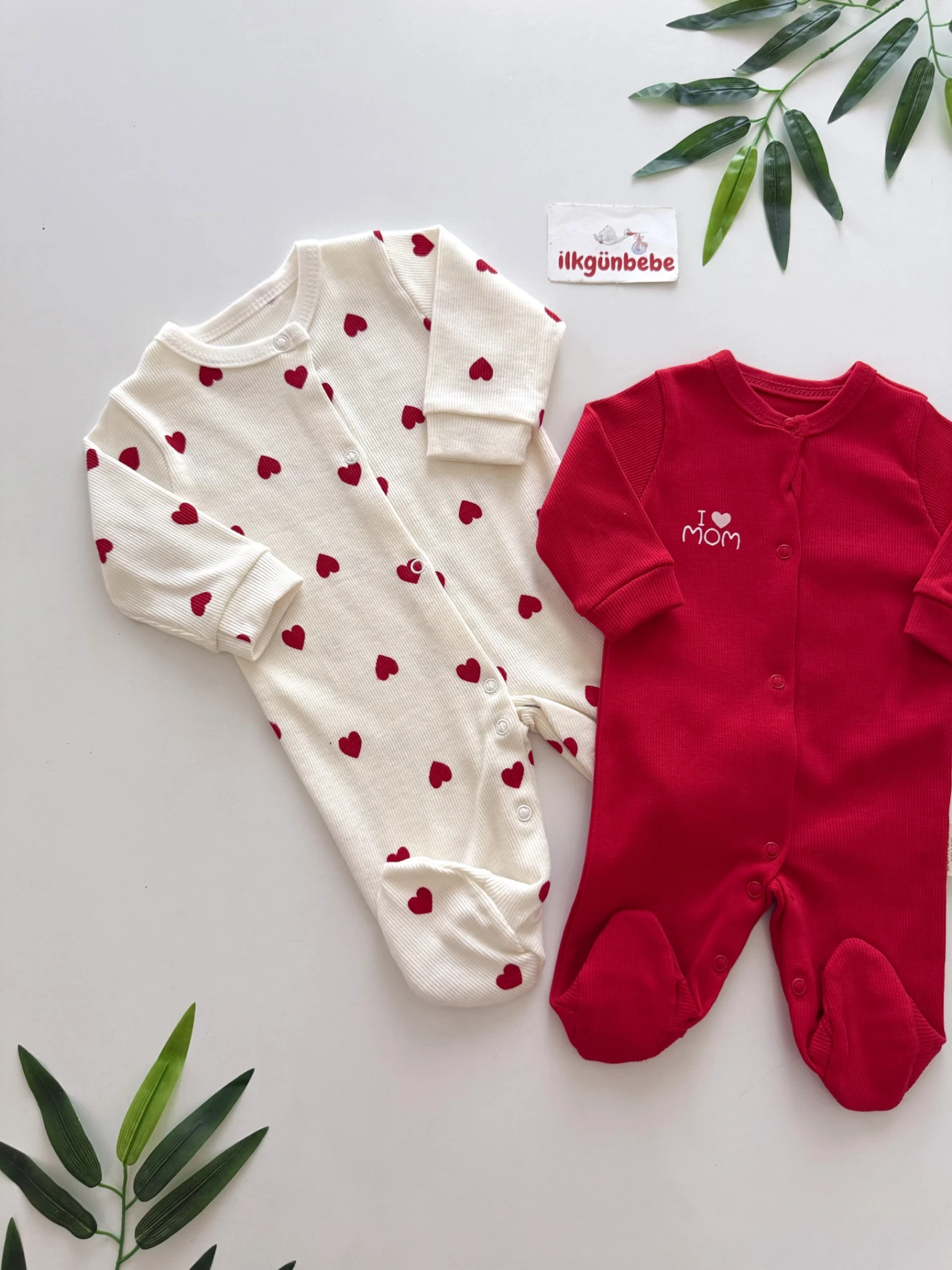 Scarlet Hearts %100 Pamuk 2’li Tulum Set