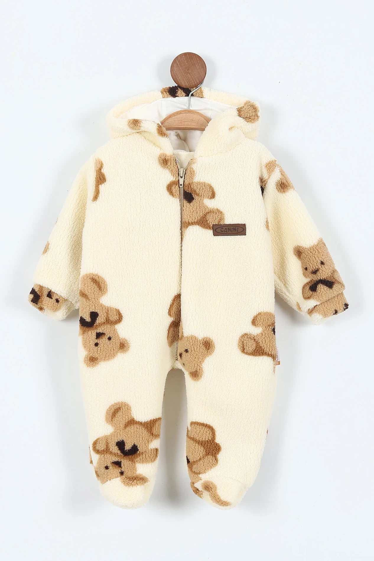 Teddy Bear Astarlı Premium Kışlık Welsoft Polar Tulum 