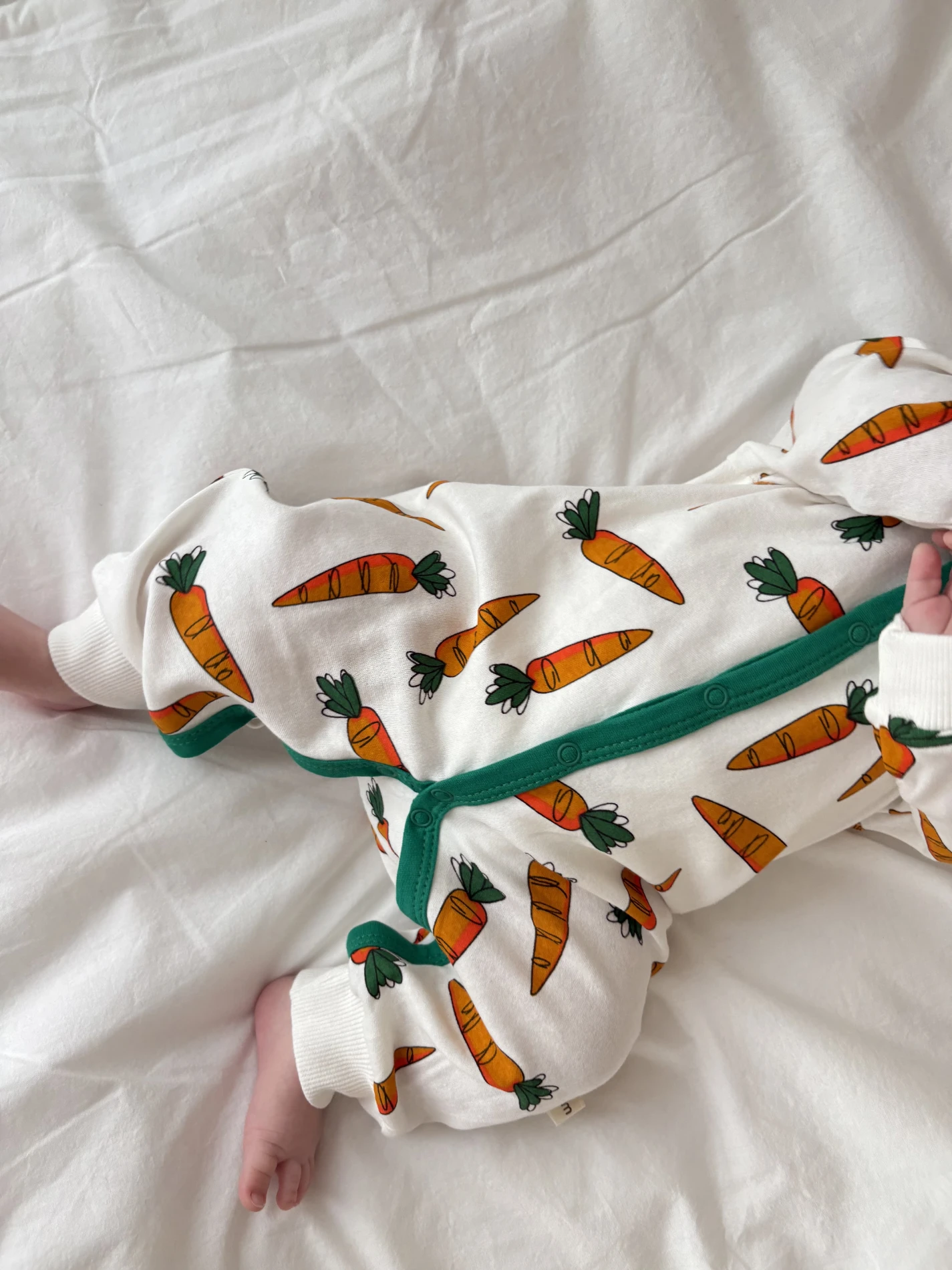 Havuç Baskılı Unisex Mevsimlik Tulum 
