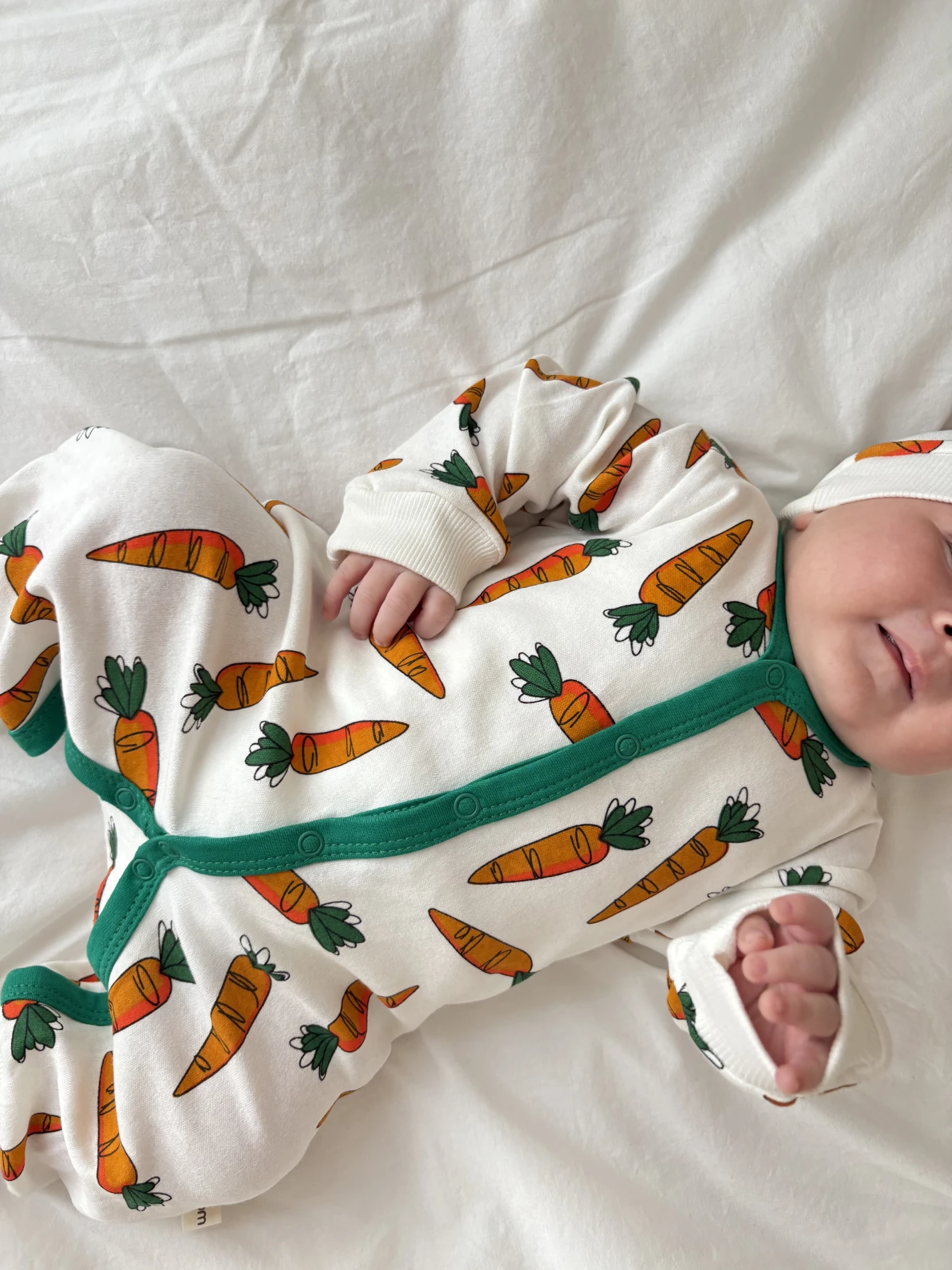 Havuç Baskılı Unisex Mevsimlik Tulum 