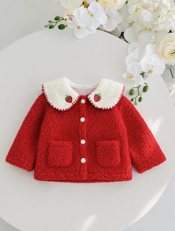 Strawberry Peluş Astarlı Premium Mont Ceket
