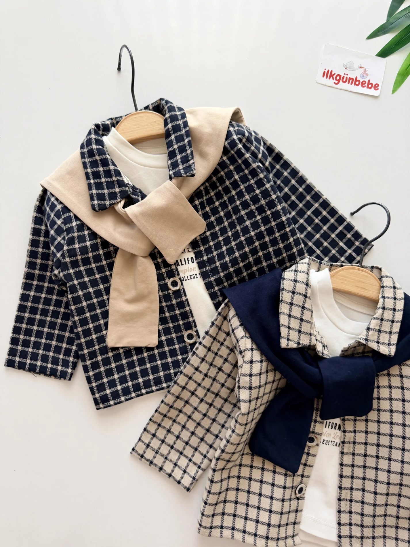 Harry Ekose College Fular Bağlama Detaylı Gömlekli Pantalonlu 4’lü Takım