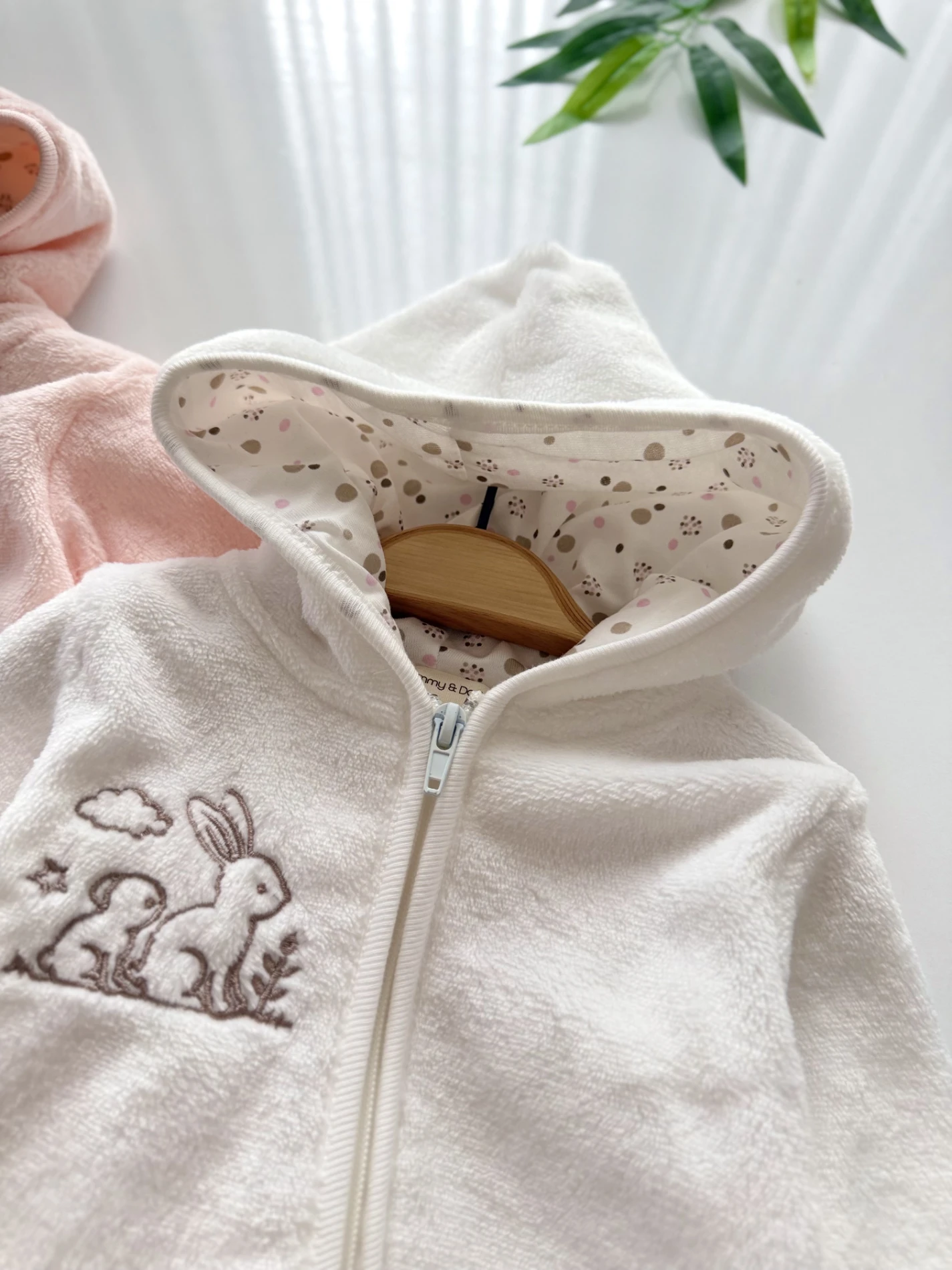 Cute Rabbit Kafide Kumaş İçi Welsoft Sıcacık Tulum