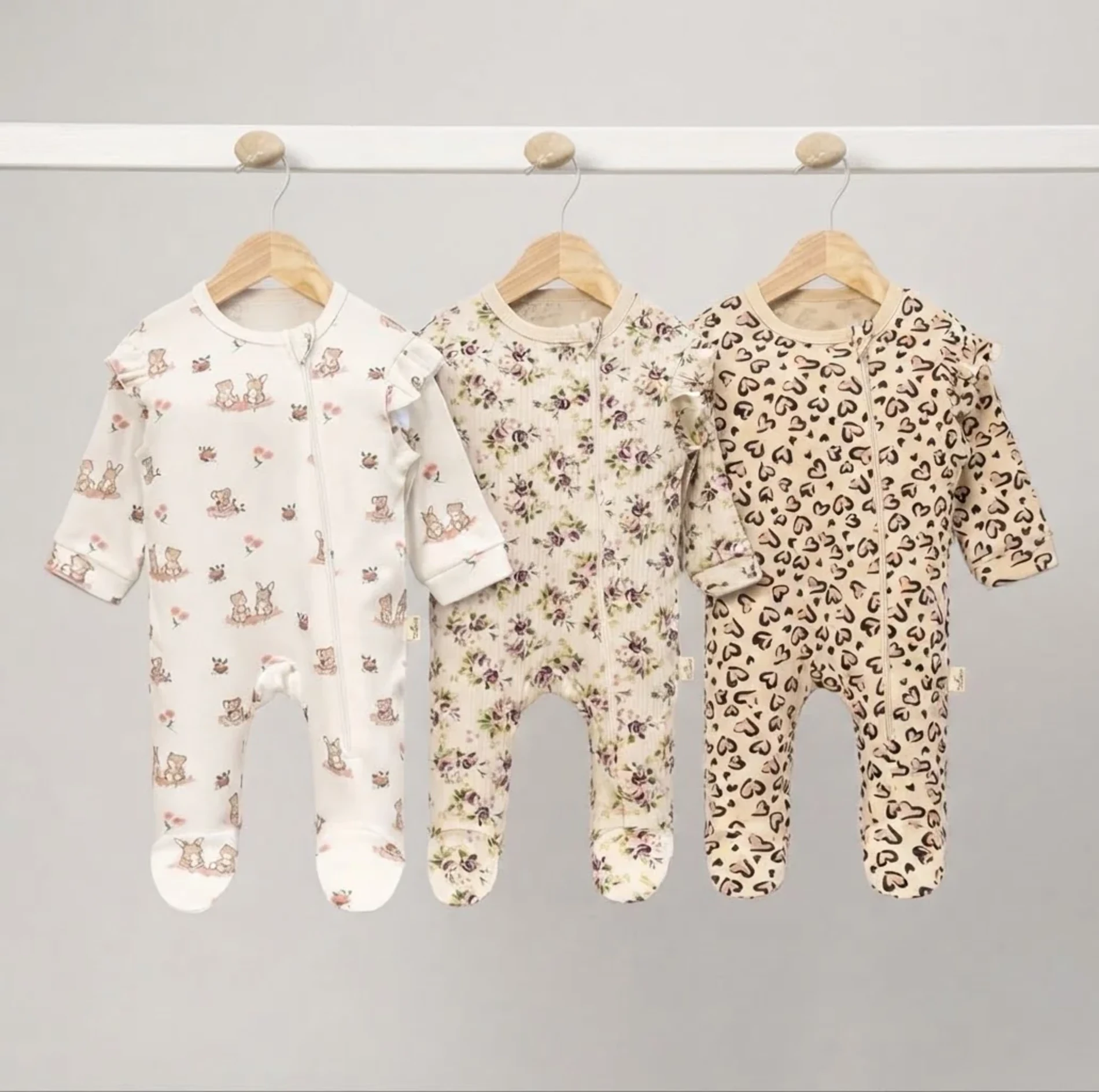 Premium Kalite Fermuarlı  %100 Pamuk 3’lü Tulum Set