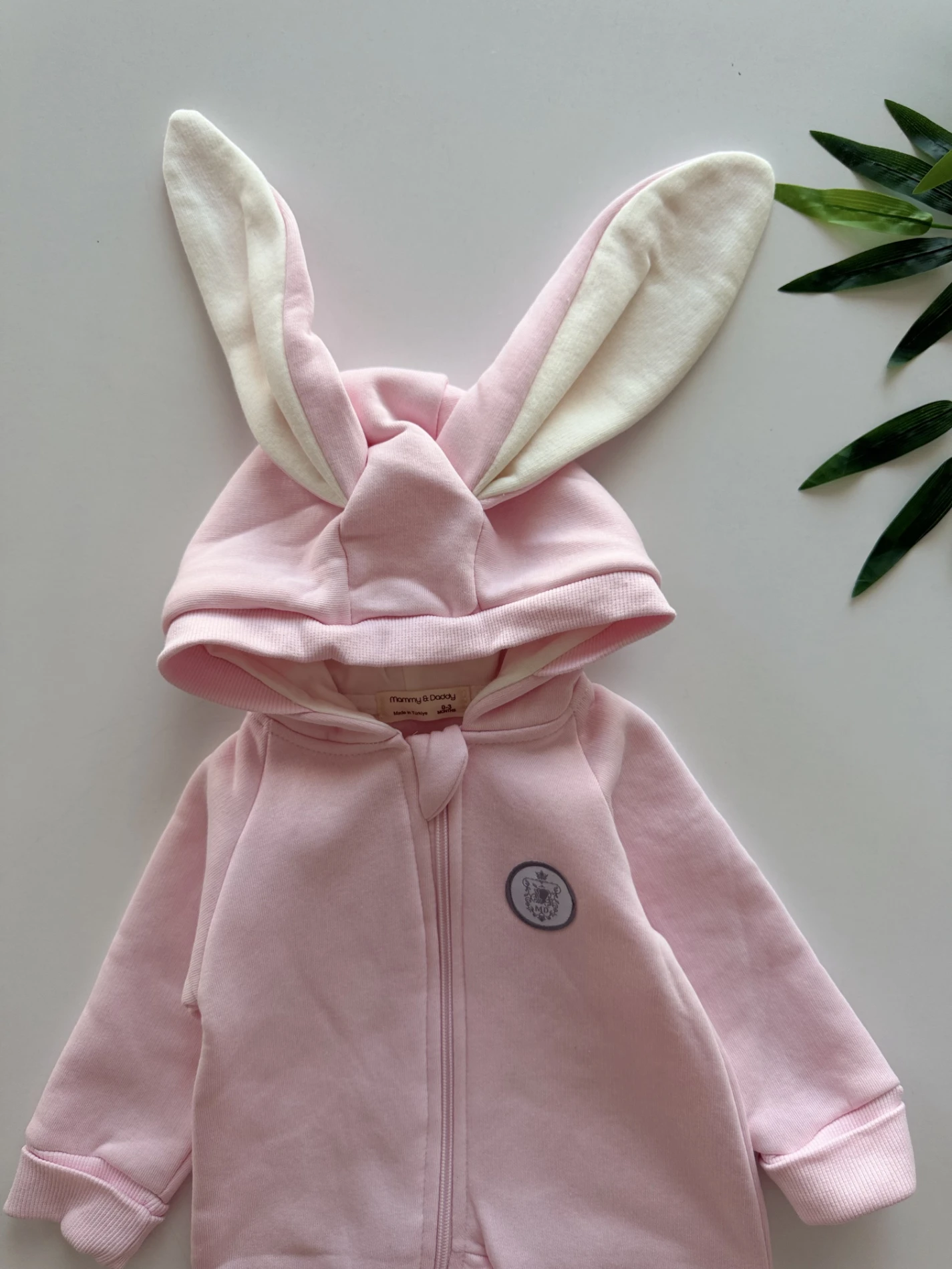 Tavşan Kulaklı Rabbit 3 İp Şardonlu Tulum