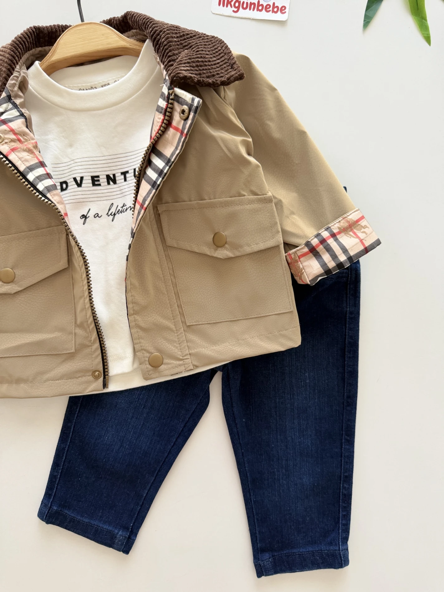 Trençkot Body & Kot Pantalonlu Premium Takım