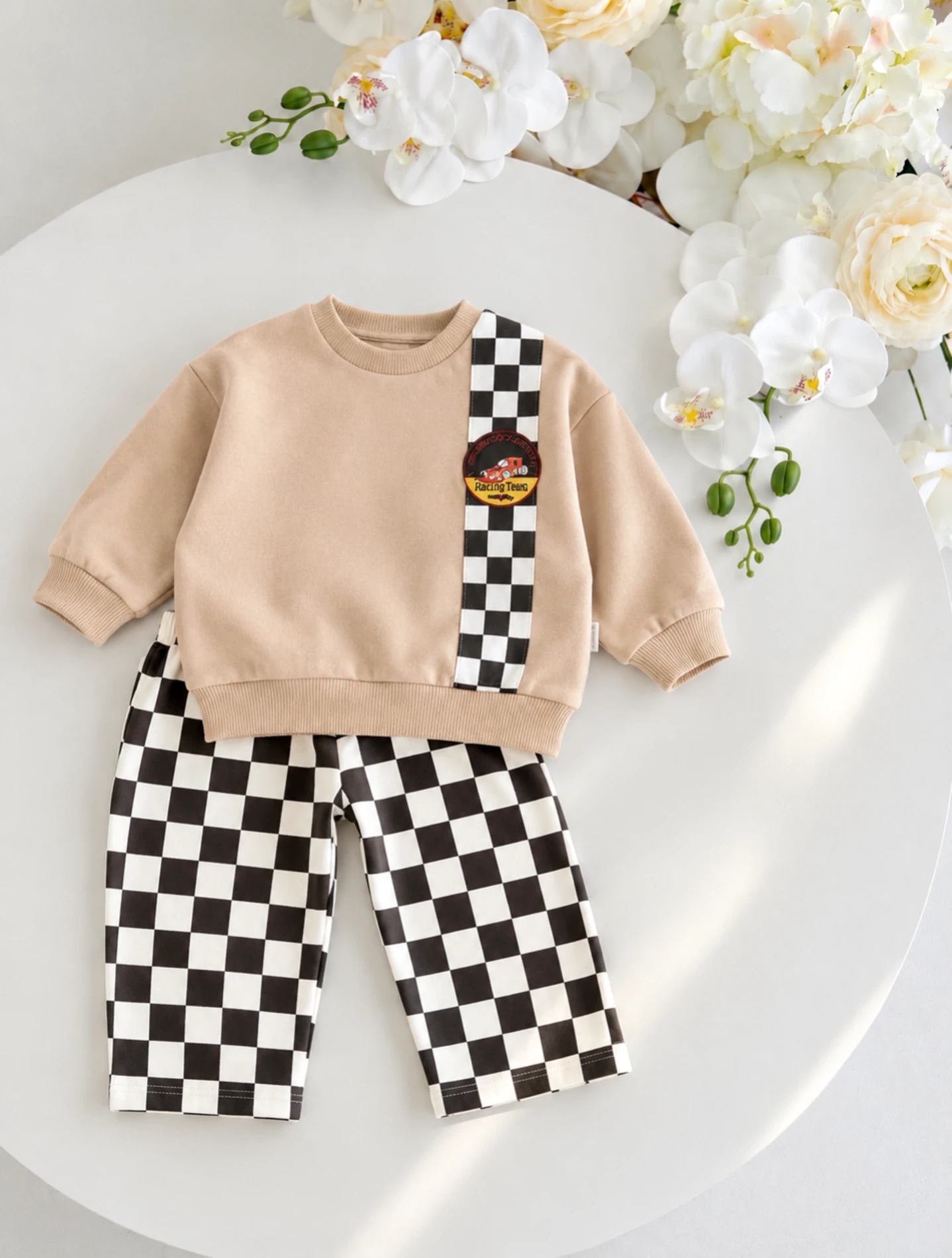 Racer Dama Baskılı 3 İp Şardonlu Pantalonlu Oversize Cool 2’li Takım