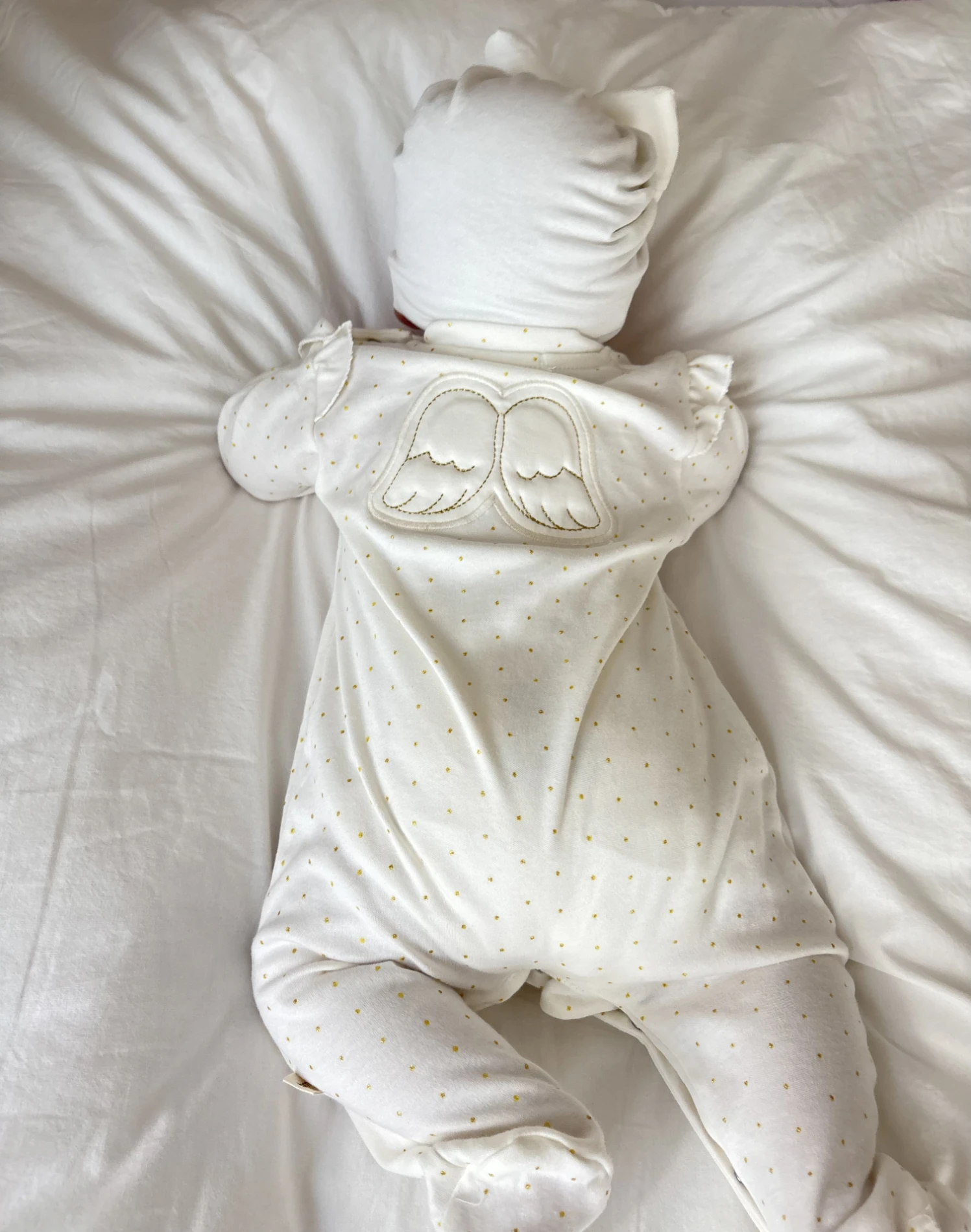 Little Angel Arkası Melek Kanatlı Tulum