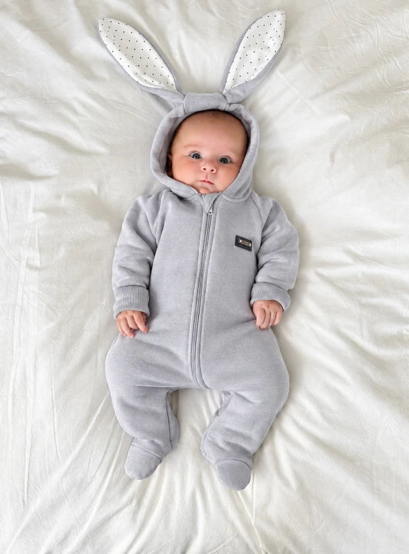 Tavşan Kulaklı Rabbit 3 İp Şardonlu Tulum