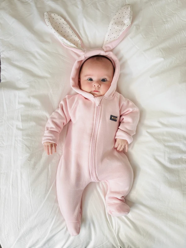 Tavşan Kulaklı Rabbit 3 İp Şardonlu Tulum
